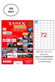 Tanex Tw-2172 Lazer Etiket 35X23 Mm 100 Lü - 1