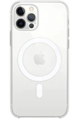 Iphone 12 Pro Kılıf Kamera Lens Korumalı Magsafe Destekli Şeffaf Darbe Emici Sert Kapak - 1