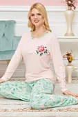 Bayan Uzun Kollu Pijama Takımı Model no 7595 - 2
