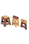 Küçük Boy Katlanabilir Plastik Tabure - Katlanır Tabure 23x27x27 cm - 1