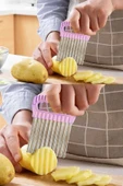 Pratik Cips Chopper Şekilli Sebze Meyve Ve Gıda Dilimleyici - 3