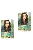 2 Paket Natural Beauty Amonyaksız Saç Boyası 7.11 Yoğun Küllü Kumral - 1