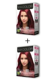 2X2 Tüp Krem Saç Boyası Seti Çilek Kırmızısı No:5.65 - 1