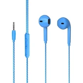 Lenovo Lecoo EH104BL 3.5 Mm Jacklı Kablolu Kulak İçi Mikrofonlu Kulaklık Mavi - 1
