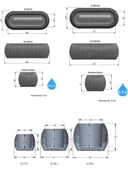 Omnipazar KRS Mercan Dekoratif Sukulent Kaktüs Plastik Saksı Takımı 5'li Set Soft Pembe thumbnail 3