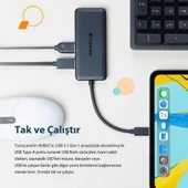 Transcend TS-HUB5C 2-Port Type-A,1-Port Type-C,1-Port PD,SD/MicroSD Gen 2 Type C HUB & Kart Okuyucu thumbnail 6