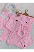 Kız Bebek YENİ DOĞAN Natural 7 Parça Pembe Hastane Çıkışı Zıbın Seti - 1