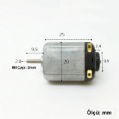 3V 6V DC Motor 130 DC Motor Oyuncak Motoru Robot Araba - 1