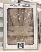 Polo Life Kutulu Bamboo Tek Bornoz Şalyaka-Bej (XL Beden) - 1