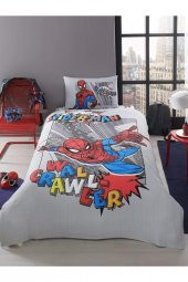 Özdilek Spiderman Wall Crawler Lisanslı Tek Kişilik Nevresim Takımı - 1