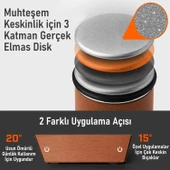 Valkyrie Profesyonel Roller Bıçak Biley Seti - Kolaylıkla Tecrübe Gerektirmeyen Muhteşem Keskinlik 15 ve 20 derece Bıçak Bileği - 3