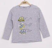 Toontoy Kız  Çocuk Tişört Ayakkabı Baskılı - 3