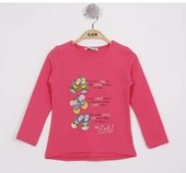 Toontoy Kız  Çocuk Tişört Ayakkabı Baskılı - 1