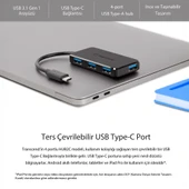 Transcend TS-HUB2C  USB-C Cihazlarınız İçin 4 Portlu USB 3.1 HUB - 3