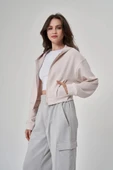 Exuma Kadın Fermuarlı Kum Rengi Sweatshirt 1529109-KUM - 9