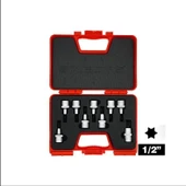 İzeltaş 1/2"60 mm Lokmalı Tork Uç Takımı 9 Parça - İzeltaş 1113006009 - 1