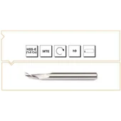 Makina Takım 8X8X120 HSS-E (%8Co) MTE Normu Tek Ağızlı Alüminyum Freze - MTE B00276510800 - 1