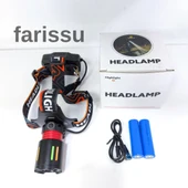 30W Gücünde Şarjlı Kafa Lambası – 2000 Lümen, Zoom Odaklı, 4 Mod, Su Geçirmez - 1