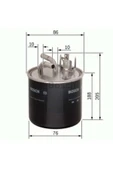 Bosch Yakıt Fıltresı Mazot A6 04- 2.7tdı-3.0tdı 0450906459 - 1