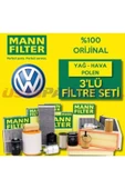 Mann Fılter VW Jetta 1.4 TSI CAV Benzinli SERVİS Filtre Bakım Seti 2010-2015 thumbnail 1