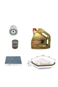 Bosch Filtre Seti Toyota Corolla 2007-2009 D4d Dizel 4'lü Set + Castrol 5w30 Edge 4 Lt thumbnail 1