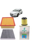 OPAR Fiat Grande Punto 120 Beygir 3plus Karbon Filtre Bakım Seti 1.4 16v T-jet Selenia Petronas Yağlı 200 thumbnail 1
