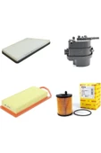 Bosch KOPYA - Bosch Filtre Bakım Seti Peugeot 206 1.4 Hdi Dizel +DELPHİ  5w-30 dpf li 5lt thumbnail 1