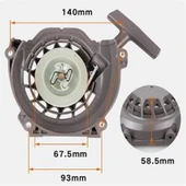 Motorlu Tırpan Starter Kapak Komple 63 cc thumbnail 2