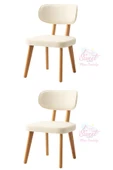 Masal Ahşap Gürgen Sandalye  2 Lı Set Cafe,Restaurant,Mutfak,Salon,Yemek Odası Sandalyesi - 1