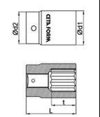 Ceta 3/4" 12 Köşe (Yıldız) Lokma Anahtar - 50 mm - C32-B50 thumbnail 2