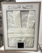 Polo Life Kutulu Bamboo Tek Bornoz Şalyaka-Krem (XL Beden) thumbnail 1