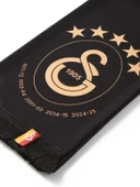 Galatasaray Lisanslı Siyah 5 Yıldız Şal Atkı - 4