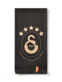 Galatasaray Lisanslı Siyah 5 Yıldız Şal Atkı - 3