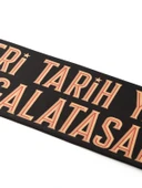 Galatasaray Lisanslı Siyah 5 Yıldız Şal Atkı - 2