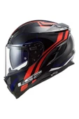 LS2 Challenger Propeller Kapalı Kask Kırmızı-Mavi M Beden - 1