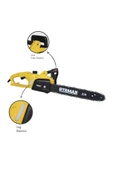 Rtm9030 Elektrikli Ağaç Kesme Motoru 1600 W 40 Cm Pala - 3