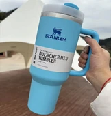 Stanley Termos Bardak Quencher Pipetli 1.18 lt  Acık Mavi - 2