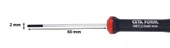 Ceta Form Düz Uçlu Mikro Elektronikçi Tornavidası 2X60 mm - H01-20-060 thumbnail 2
