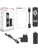 THOMSON Streaming Stick 140 TV Stick 4K UHD Dolby Atmos Chromecast Android TV Media Player - 4
