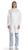 Faba LO-530-Beyaz-L Lami̇neli̇ Laboratuvar Önlüğü 53 Gr/m2 - 4