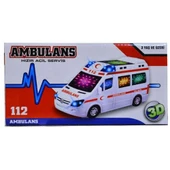 Ctoy Oyuncak Pilli Sesli Ve Işıklı 3d Ambulans - 1