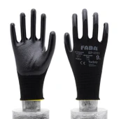 Faba EP-1321 Siyah Nitril Polyester Eldiven-L - 3