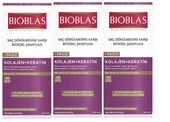 Ürünü Arkadaşına Öner   twitter Bioblas Saç Dökülmesine Karşı Şampuan Kollajen + Keratin 360 ml 3'lü avantajlı set - 1