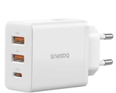 BASEUS P10111402213-00 Cube Hızlı 2 USB-A + Type-C 30W Şarj Cihazı Beyaz - 1