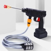 KENPAZAR 48V Şarjlı Çift Bataryalı Taşınabilir Basınçlı Oto Yıkama Bahçe Sulama Tabancası - 2