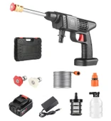 KENPAZAR 48V Şarjlı Çift Bataryalı Taşınabilir Basınçlı Oto Yıkama Bahçe Sulama Tabancası - 1