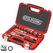 Ceta Form 1/2” 6 Köşe Lokma Takımı(Metrik)18 Parça - C20-18PH2 thumbnail 2