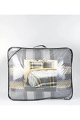 Merinos Comforter Çift Kişilik Yorgan Set Antonin Gri-Sarı - 3