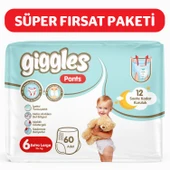 Giggles Pants Külotlu Bebek Bezi 6 Numara XLarge 60 Adet - 1