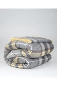 Merinos Comforter Çift Kişilik Yorgan Set Antonin Gri-Sarı - 5